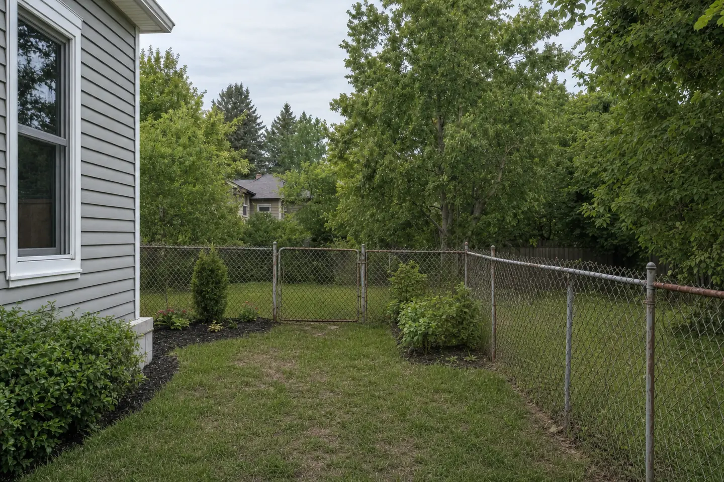 Fence before the project